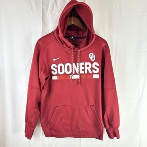 Oklahoma Sooners Nike OU Hoodie Men's Small Red Pullover Hoodie‎ 34454X-OK1